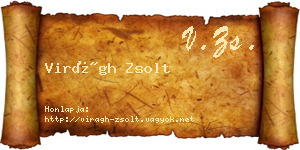 Virágh Zsolt névjegykártya